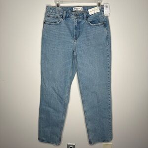 Abercrombie & Fitch midrise the 90s Straight Leg Jeans